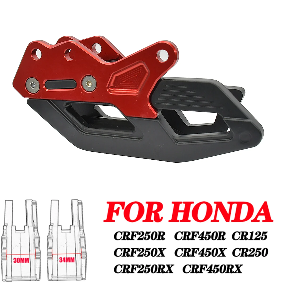 

For Honda CRF250R CRF450R CR125 CR250 CRF250RX CRF450RX CRF 250R 450R CR 125 250 R RX 2005-2021 Motorcycle CNC Chain Guide Guard