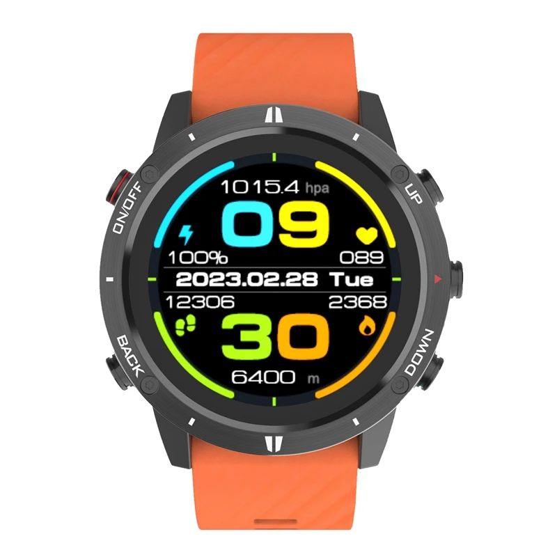 GPS Sport Watches Tracker Touch Screen Bluetooth Outdoor Running Cycling Diving Fishing Triathlon Heart Rate Waterproof Compass