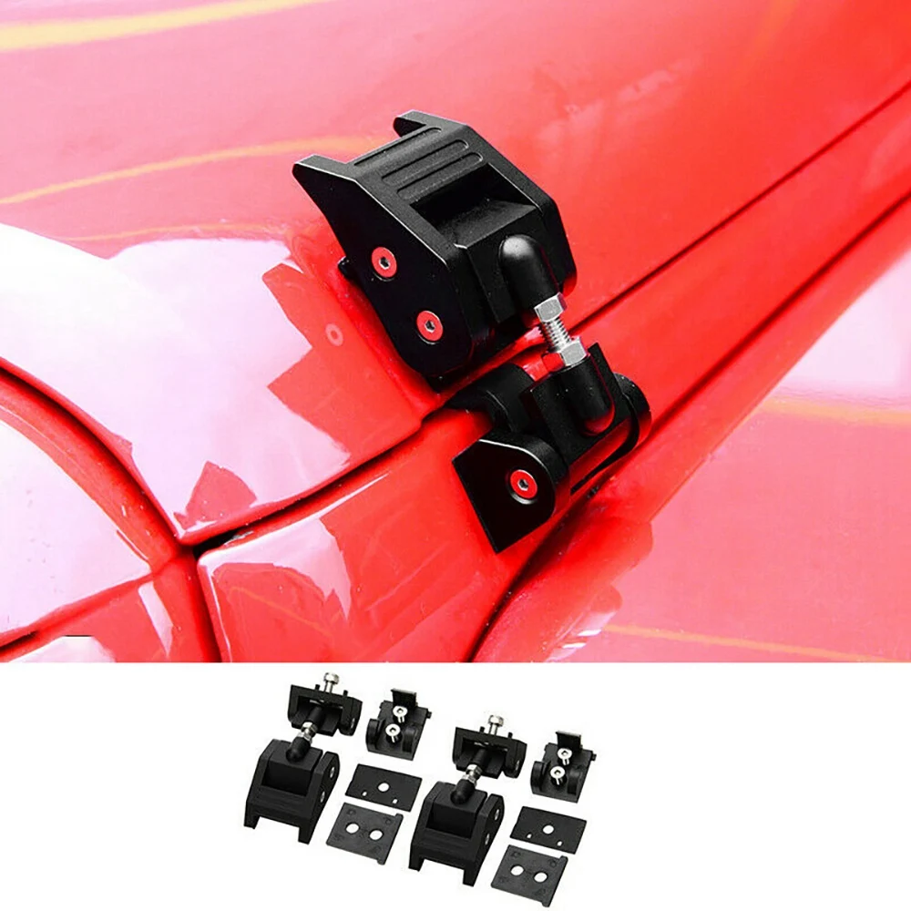 Metal Engine Hood Latch Lock Catches Kits for Jeep Wrangler JK Unlimited Rubicon 2007 -