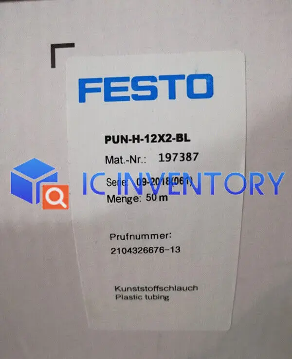 1PCS New 50M For Festo PUN-H-12X2-BL 197387 blau Pneumatic Tubing