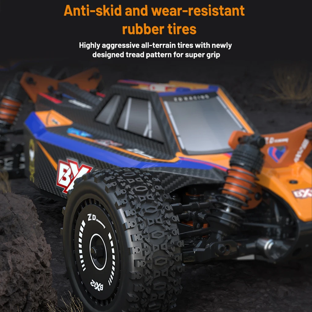 ZD Racing BX-12 1/12e schaal borstelloze buggy 3S RC1/12 Racing off-road advertentie auto natuurrubber band huid blauw