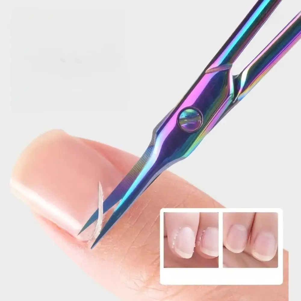 Coupe-cuticules professionnel en acier inoxydable, petits coupe-ongles fins et incurvés, outils de manucure