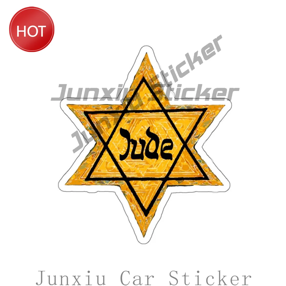 Holocaust Memorial Day Star Of David PVC Sticker For Vehicle Window Toolbox And Laptop Vehicle Styling Accessories Decal