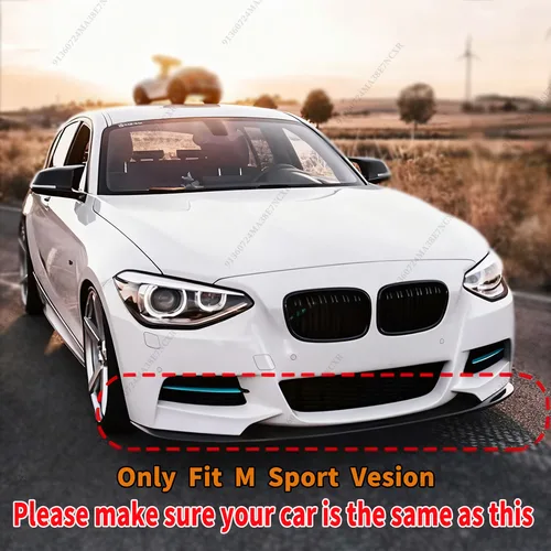 Imagen 2 del producto Alerón de labio de parachoques delantero estilo MP para BMW 1 Series F20 F21 2012-2014 versión m-sport accesorios de sintonización divisor de presa de aire
