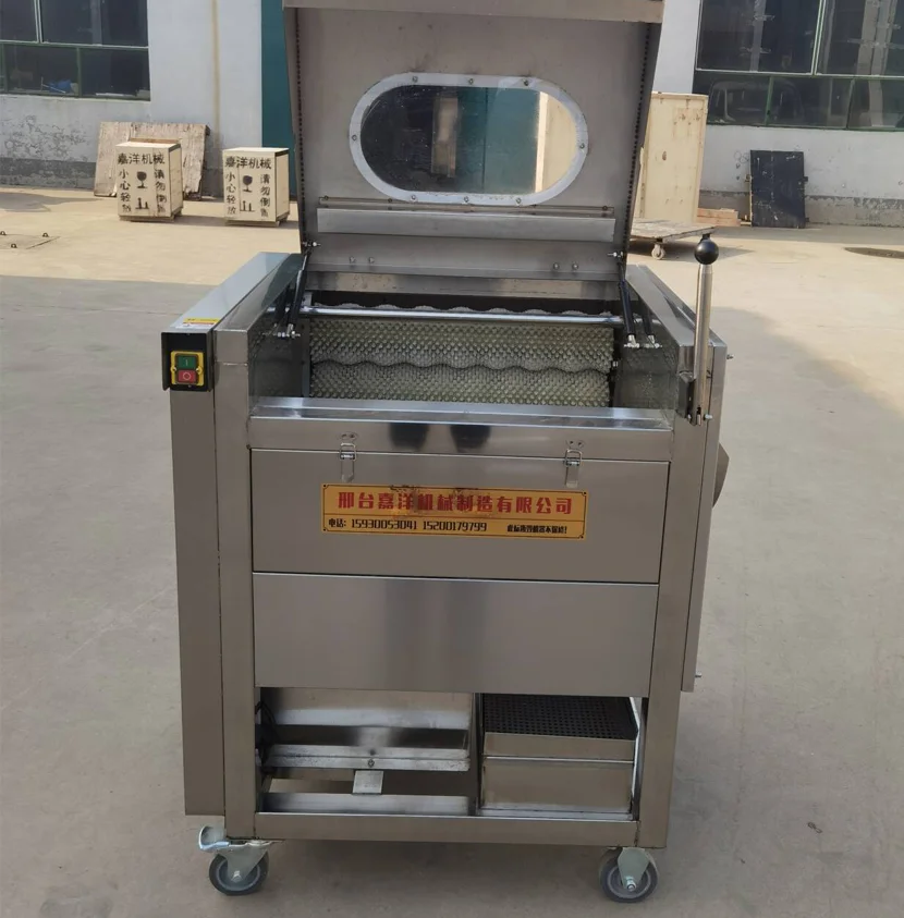 New Condition Food Grade Machine Peeling Washing Potato Cassava Sweet Potato Carrot Beet Skin Brush Wash Peeler