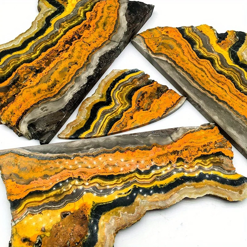 1 Piece of Unique Bumblebee Jasper Slab,a Natural Crystal Ornament Perfect for Decoration.Ideal As a Decorative Gift for Parents