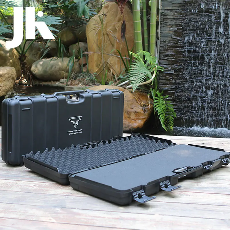 

93*38*14cm Tactical Long Storage Box with Sponge Protective Waterproof Large Toolbox Sealed Safety Hunting Gun Hard Carry Case