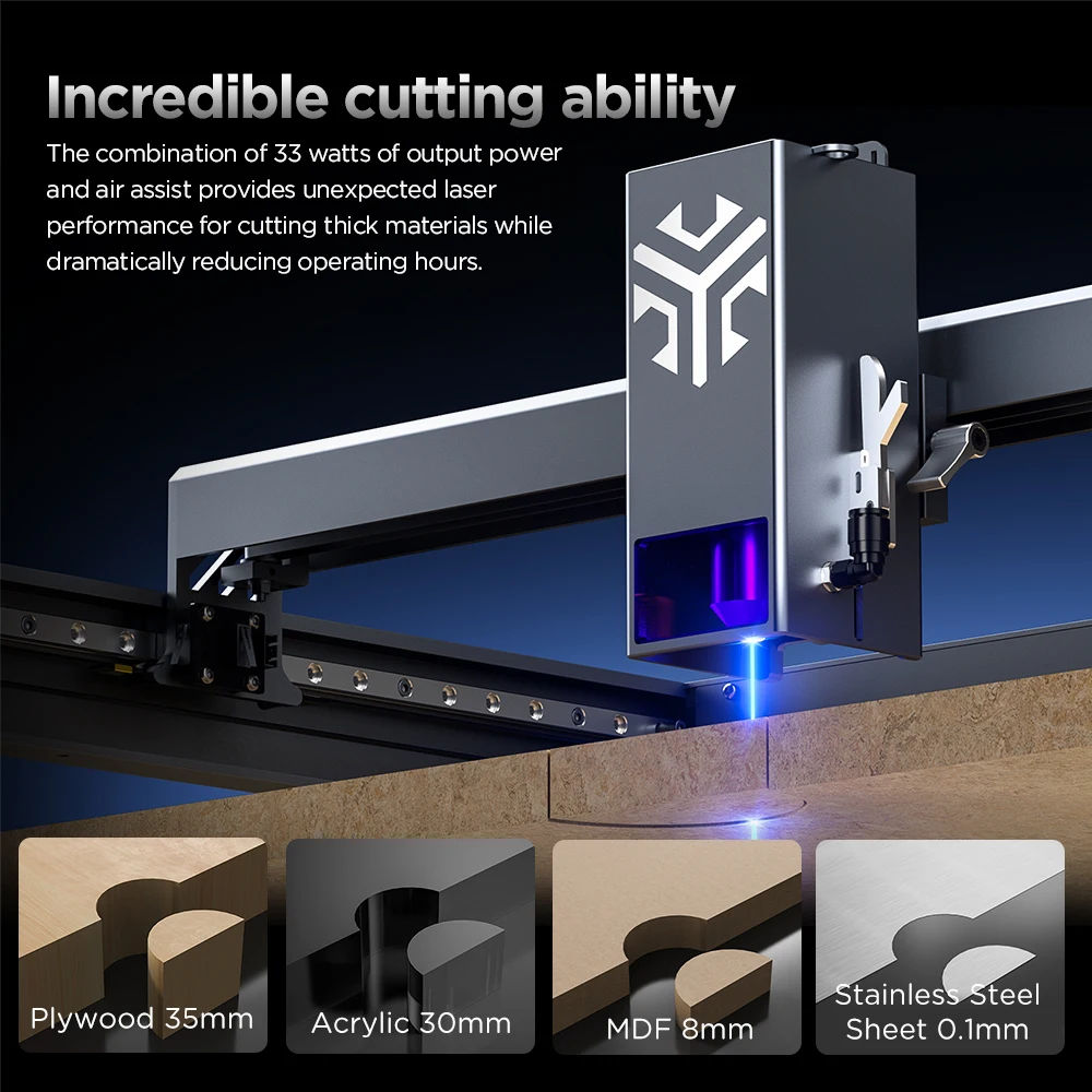 ACMER P2 33W Laser Engraver an - Industrial Laser Engraver ulasan dan harga