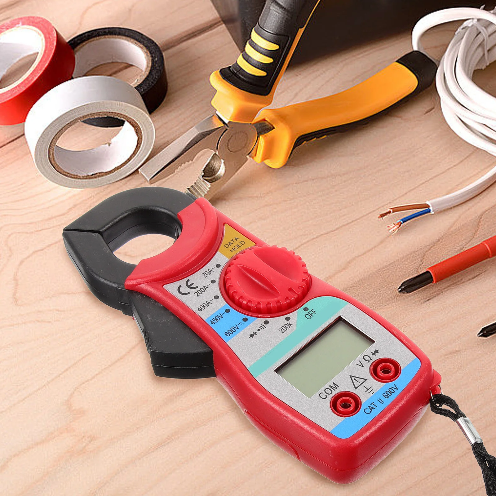 

Digital Clamp Meter Multimeter with Non-Contact Voltage Testing for Ac Dc Current Resistance Frequency Measurement Volt Amp