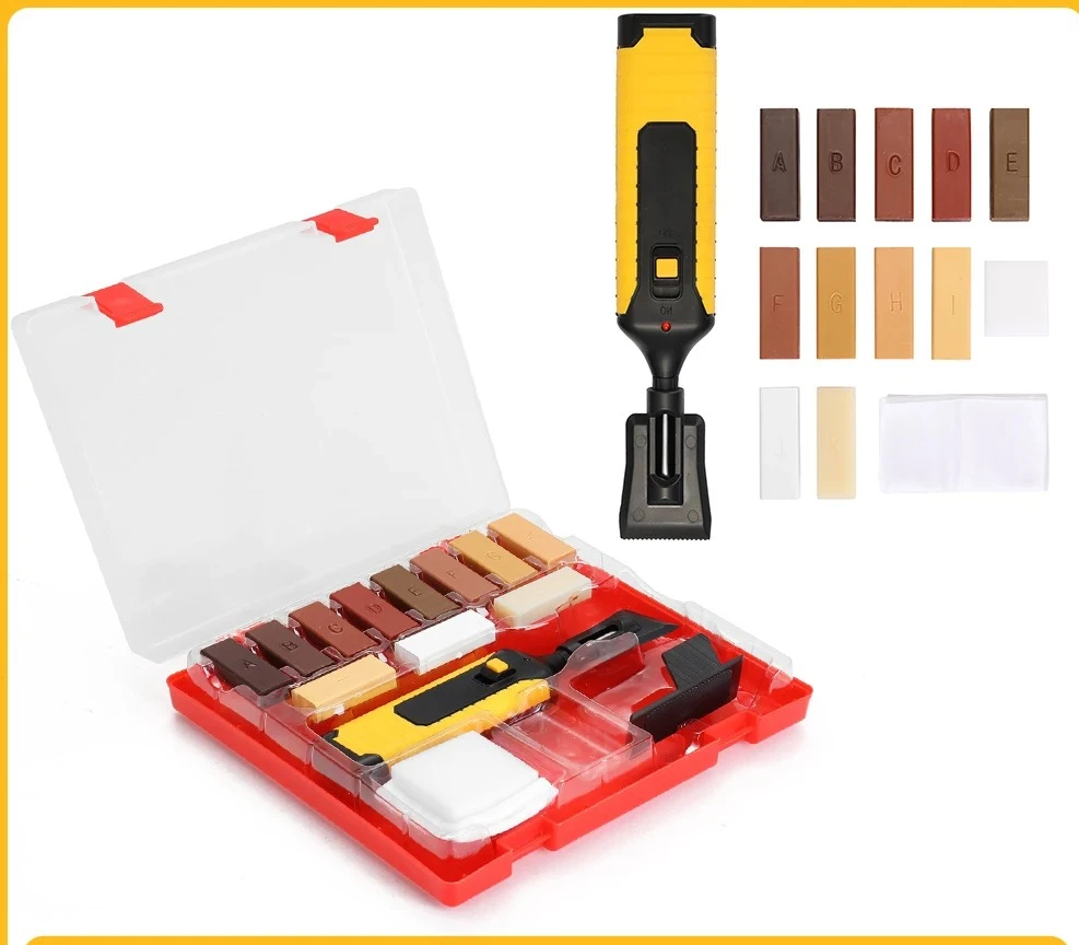 

Набор для ремонта деревянной напольной плитки, универсальный инструмент для дома, средство для устранения царапин, инструмент для ремонта пола, полный набор инструментов