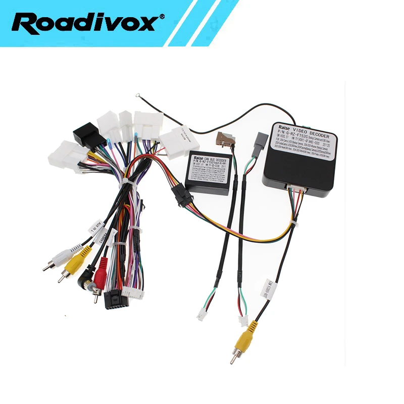 android Car radio Canbus Box Decoder For 2024-2025 Toyota Camry High config 16 pin Wiring Harness Plug Power Cable