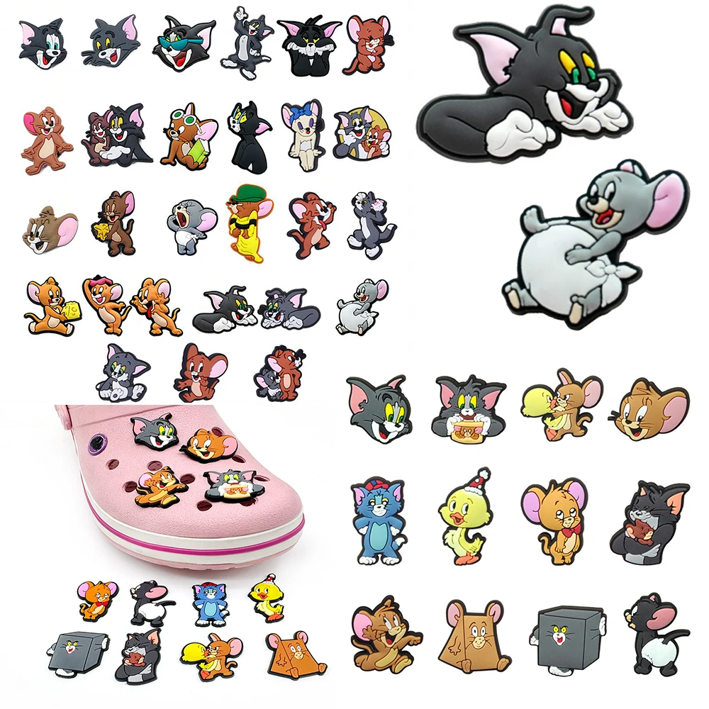 Hot sales 12-100Pcs Disney Cartoon Cat Cute Rat Series PVC s