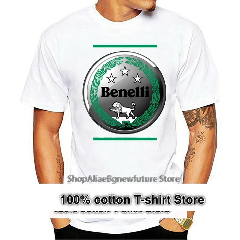 

Benelli Logo T-Shirt 2024 Benelli Motorcycles Italia Vintage Tee Men Black S-3Xl Funny Tee Shirt