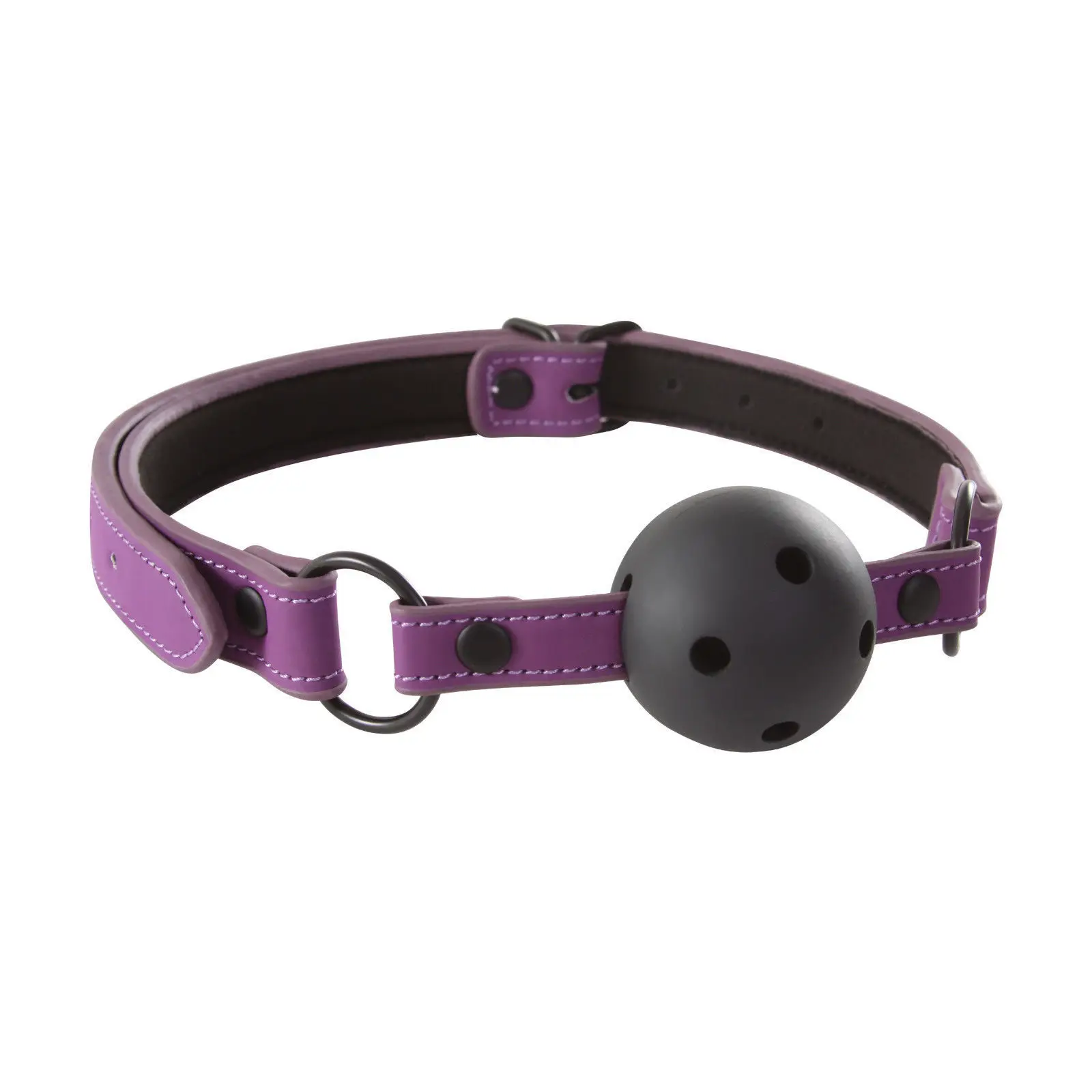 

Lust Bondage Ball Gag Purple - Couple's Fetish Restraint Gear