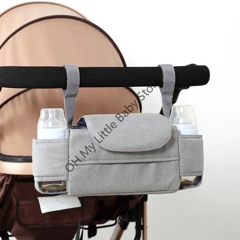 M76C عربة منظم حقيبة عربة منظم متعدد الوظائف عربة طفل عربات التي تجرها الدواب حقيبة التخزين يدفع باليدين المنظم حقيبة سفر هدية