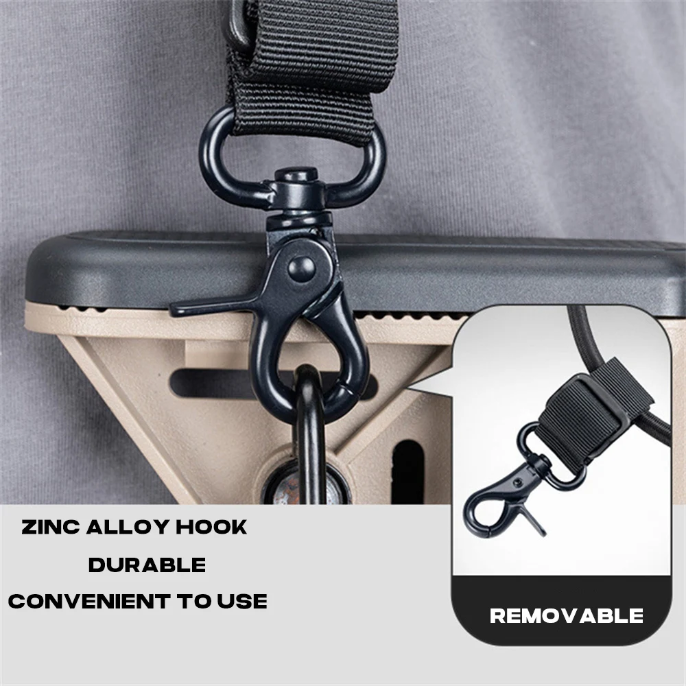 Gun Sling Tactical Adjustable Single Point Rifle Strap with Metal Buckle Molle Gear Anti-Lost Outdoor Camping Hunting Accessory