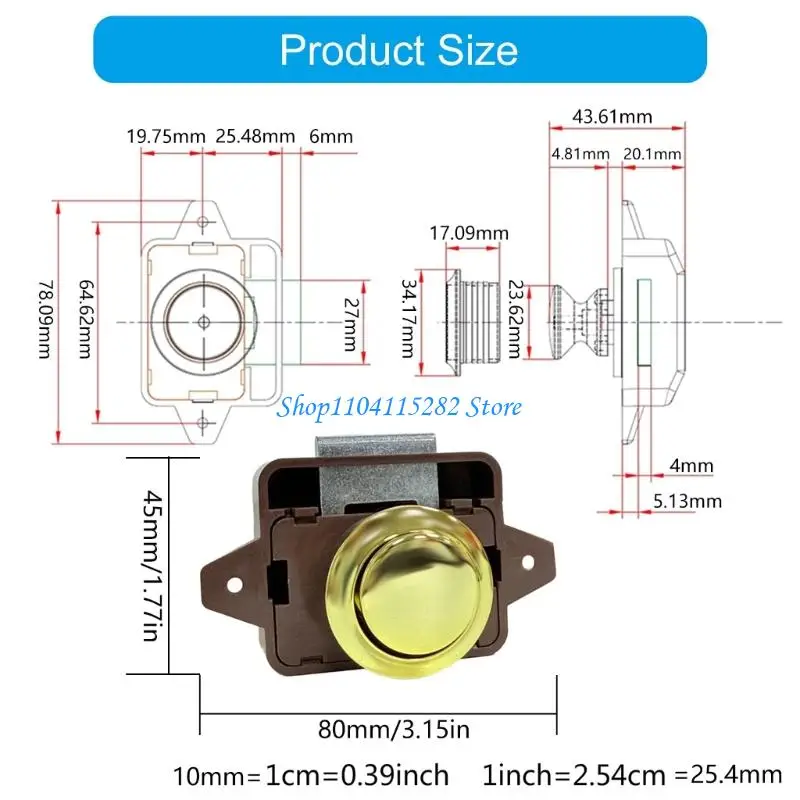 Keyless Door Lock for Campers Furniture Cupboard Push Latches Furniture Hardware