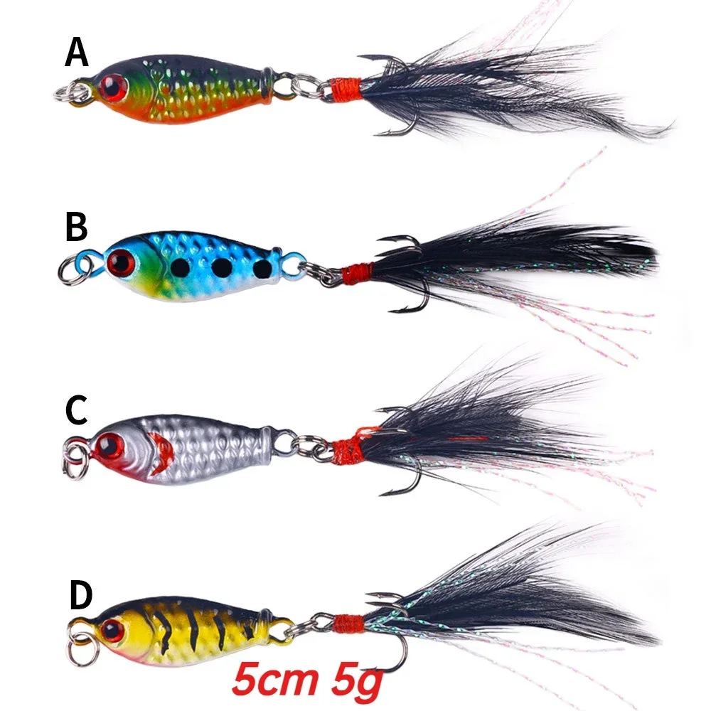 Fishing Lures Micro Metal Plate Mini Blade Bait Bionic Fish Minnow Casting Ice Saltwater Carp Bass Pike Walleye Muskie Perch