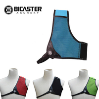 Bicaster Archery Chest Guard Protection Adjustable 3 Layer Leather + Durable Fabric for Traditional Recurve Bows