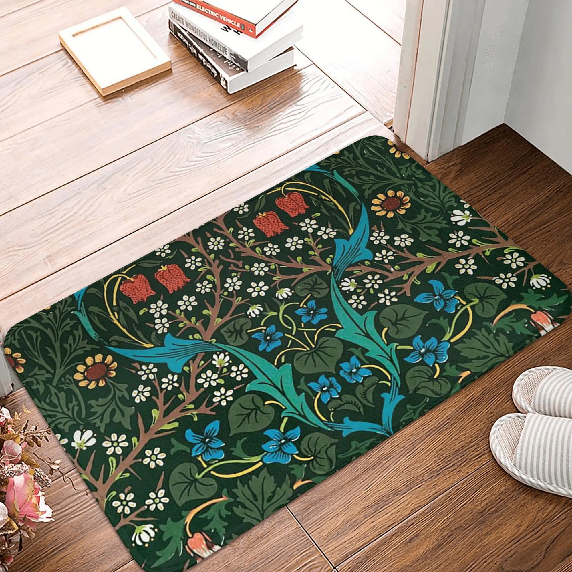Blackthorn by William Morris, 1892 Non-slip Doormat Floor Mat Carpet Rug for Kitchen Entrance Home Balcony Footpad Mats