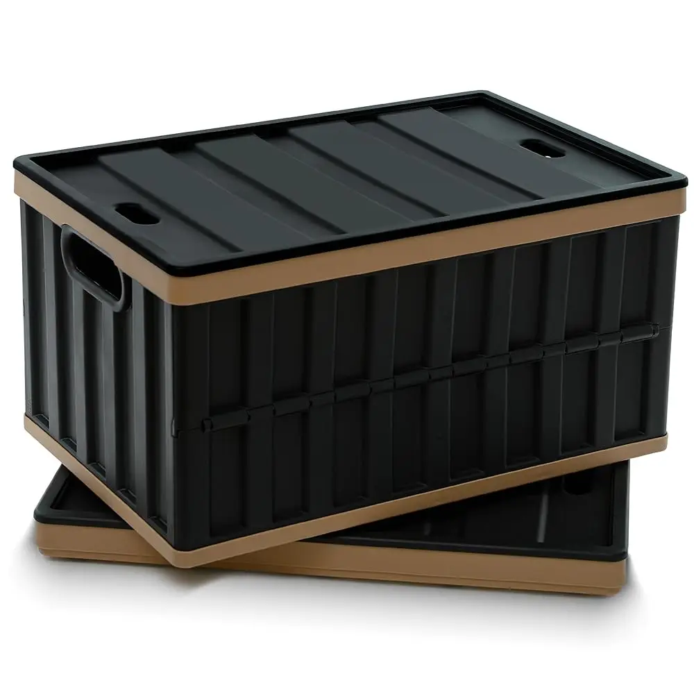 

Citylife 64L Collapsible Storage Bins With Lids Plastic Storage Containers For Organizing Stackable Storage Box Large Heavy