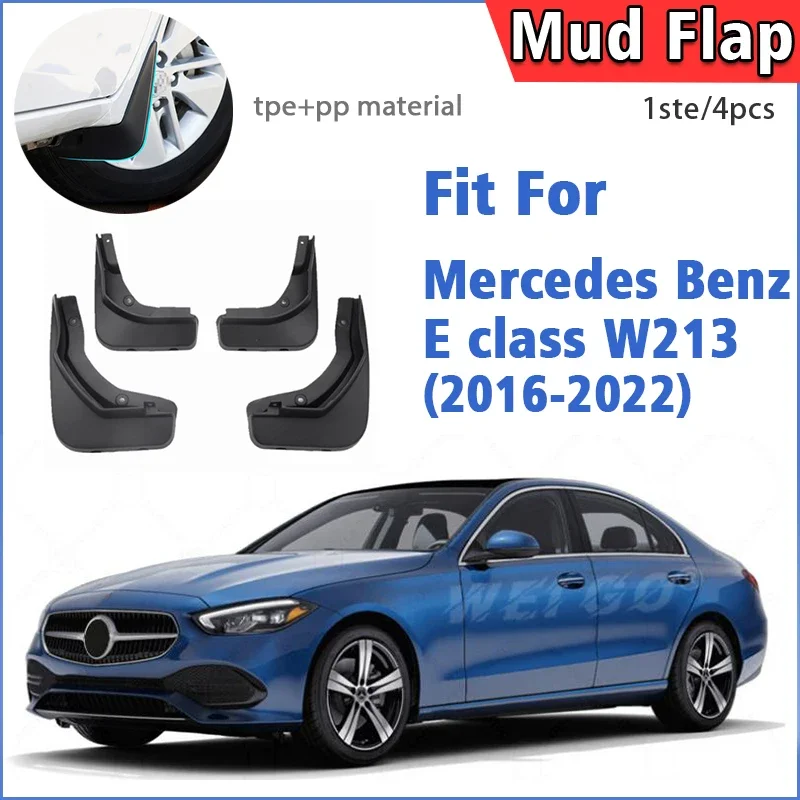 

2016-2022 for benz e-class w213 mud flap guards blast fender mudflaps front rear car accessories 4pcs