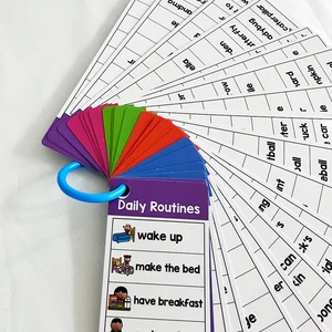 Montessori English Word listet Karten, ESL -Unterrichtsmaterialien, Sichtwörter schreiben Vokabulargebäude, Autismus -Lernspielzeug für Kinder 12 Hauptverkaufsgroßhandel Autismus - №6