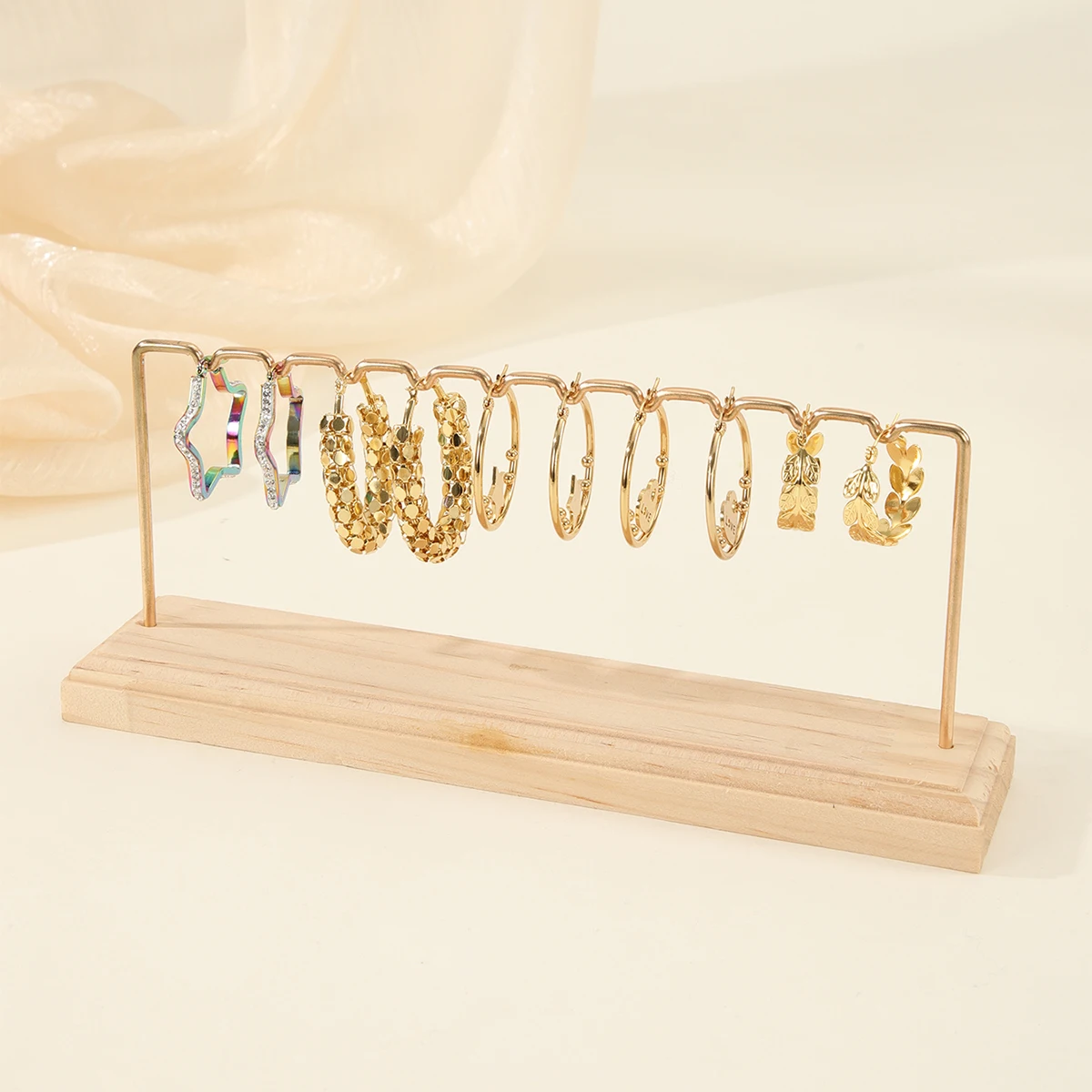 

Earring Necklace Ring Bracelet Jewelry Holder Jewelry Display Organizer Holders Metal Storage Racks