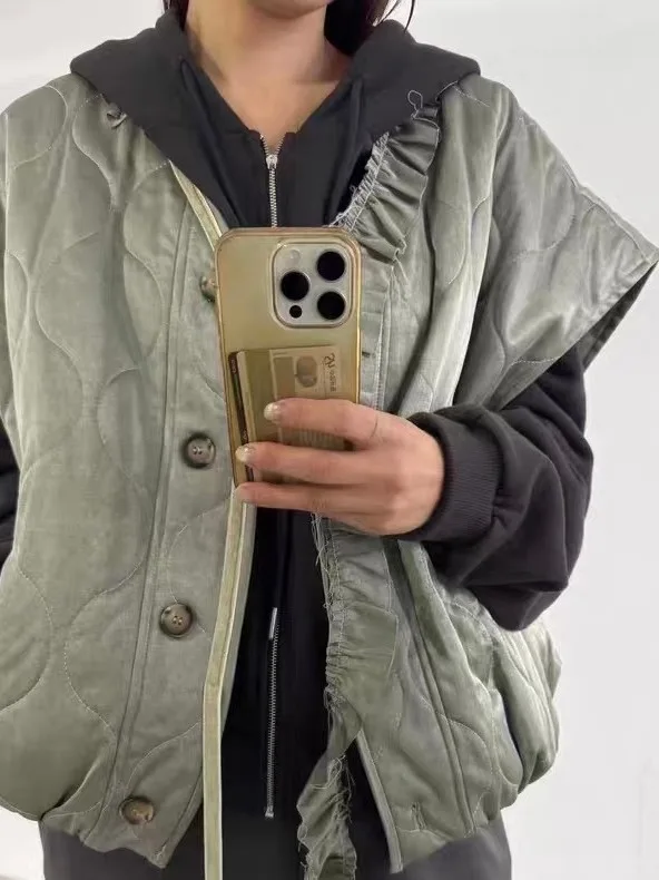 

Женский универсальный свободный хлопковый жилет в стиле ретро, новинка зимы, верхняя одежда Sle Faion, дизайн Sensation Top Match, все виды одежды