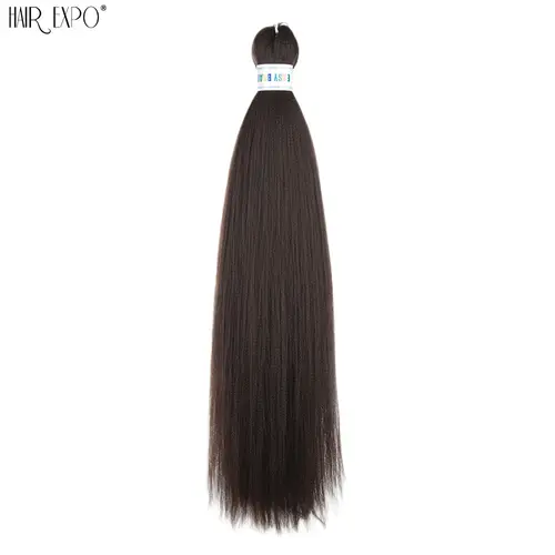26Inch Easy Braids Hair Synthetic Colourful Pre Stretched Braiding Hair Extensions Jumbo Braids Ombre Yaki Long Straight Hair - Image 42