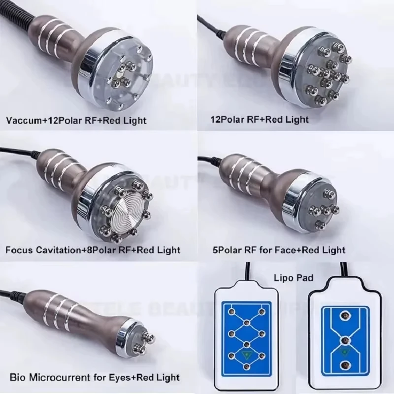 6 في 1 40K بالموجات فوق الصوتية التجويف نحت الجسم التجويف فراغ Rf آلة تخفيض السيلوليت