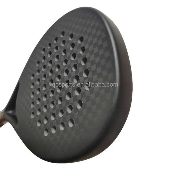 3K/12K/18K Carbon fiber material paddle racket, high performance polyester net, durable structure for beach tennis and outdoor p