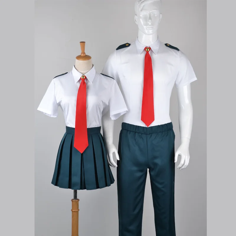 My Hero Academia Anime  Midoriya Izuku Cosplay Costume Todoroki Shoto School Uniform Set Wig Suit Unisex Halloween Role Play