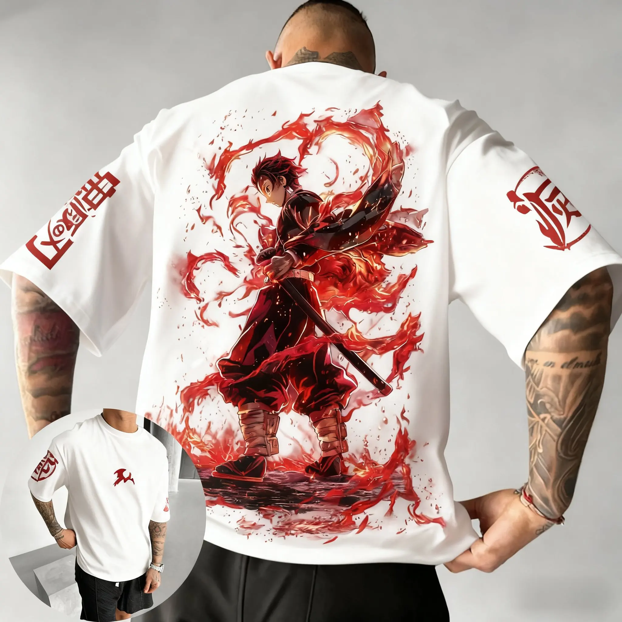 Demônio slayer gráfico camiseta das mulheres dos homens 2025 verão y2k oversized streetwear anime japonês manga curta camiseta casual topos cosplay