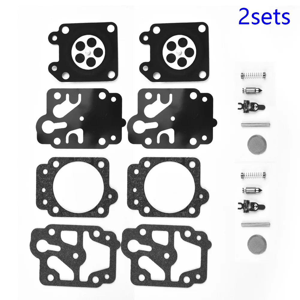 2 Set Kit Perbaikan Membran Karburator untuk Menggantikan Ritsleting ZI-MOS145 Alat Pemangkas Suku Cadang Pasokan Suku Cadang Pemangkas