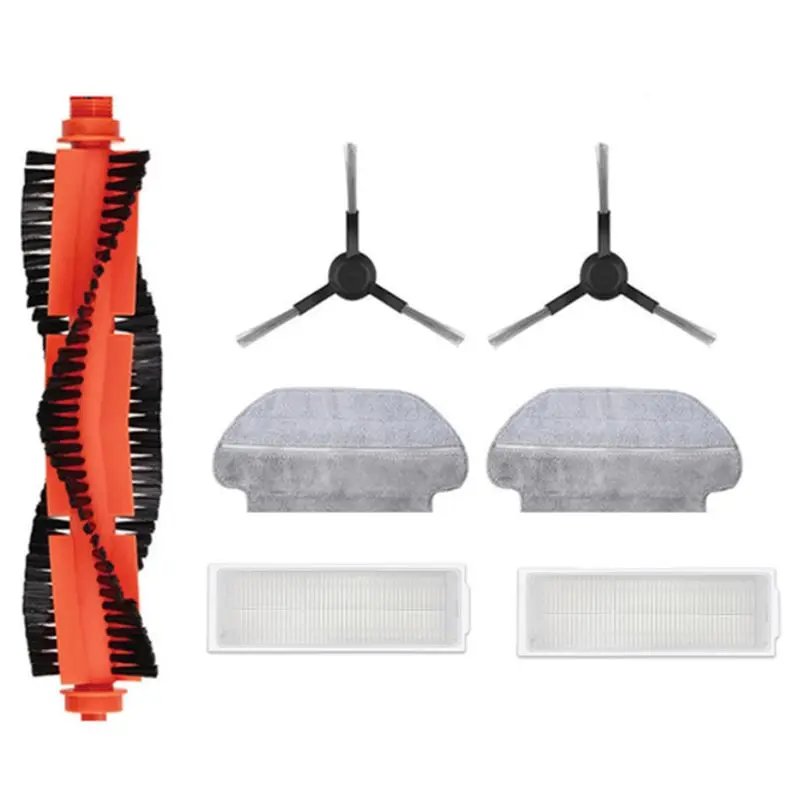 AS63-7PCS Main Side Brush Mop Cloths Hepa Filter Spare Parts For Mi Robot Vacuum-Mop Pro STYTJ02YM 3C Vacuum Cleaner