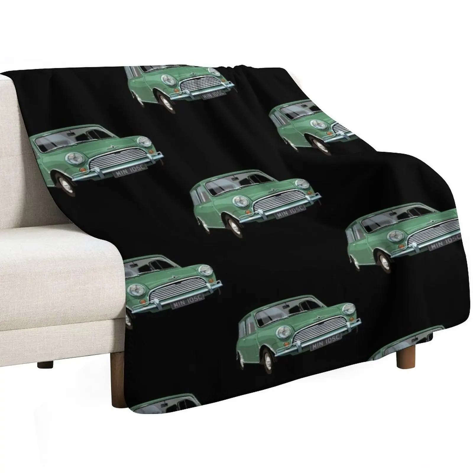 green mini cooper Throw Blanket Sofas for babies Moving Camping Tourist Luxury Brand Blankets