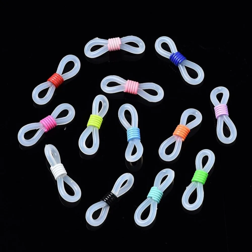 50Pcs EyeGlass Holders Eyeglasses Chain Connector with Spray Painted Iron Findings for Men Women Sports Glasses Sunglasses