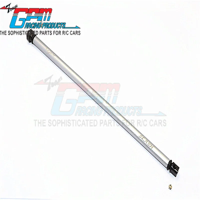 GPM ALUMINIUM MAIN SHAFT WITH HARD STEEL ENDS – 1PC SET FOR TRAXXAS 1/10 SLASH 4X4 LCG VERSIO Upgrade