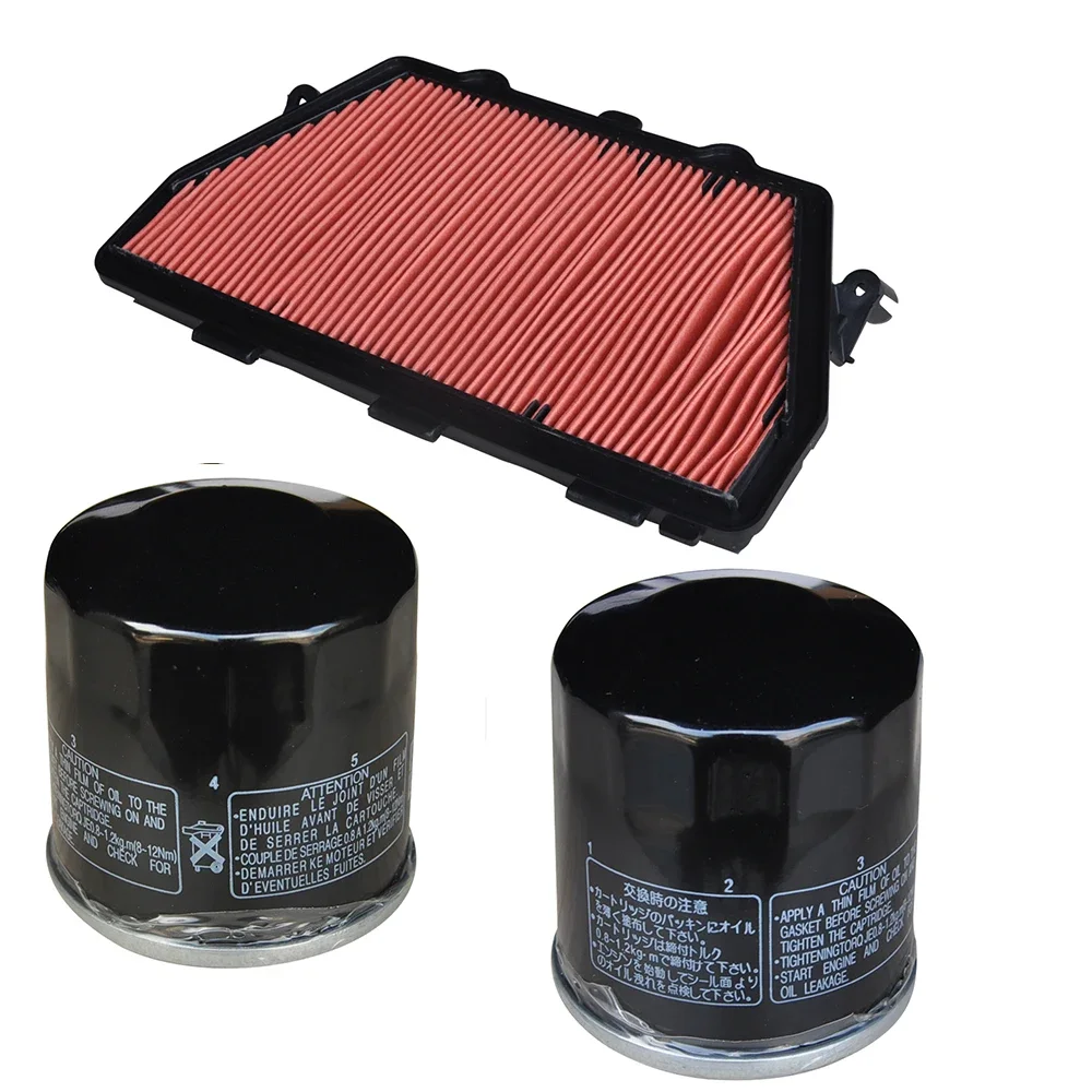 Motorcycle 1PC Air Filter And 2PC Oil Filters For Honda CBR1000RR 2008-2016 CBR1000RA 10-16 CBR1000SP 15-16