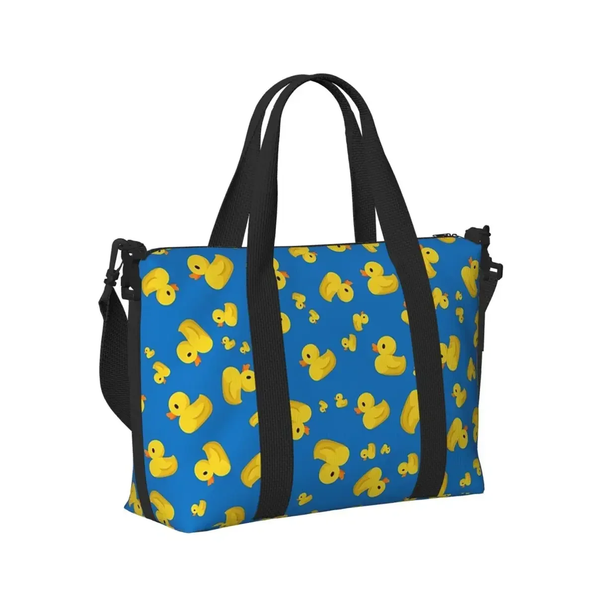 

Yellow Classic Rubber Duck Beach Travel Bag Large Capacity Tote Bags for Gym Sport Women Shopping Duffle Shoulder Bag