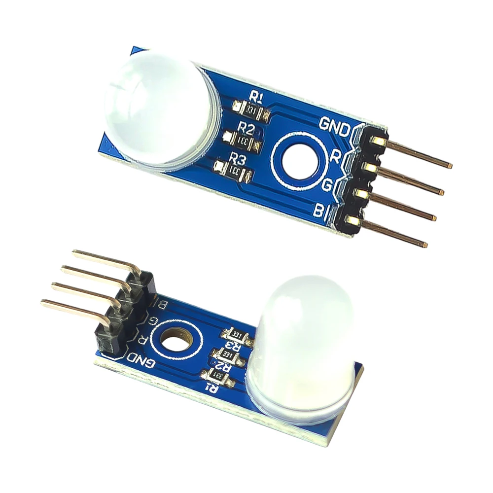 1/2 وحدة الصمام الثنائي الباعث للضوء RGB لاردوينو موصلات الشريط ضوء RGB SMD لوحة LED 3 Colour ضوء PWM Modulator