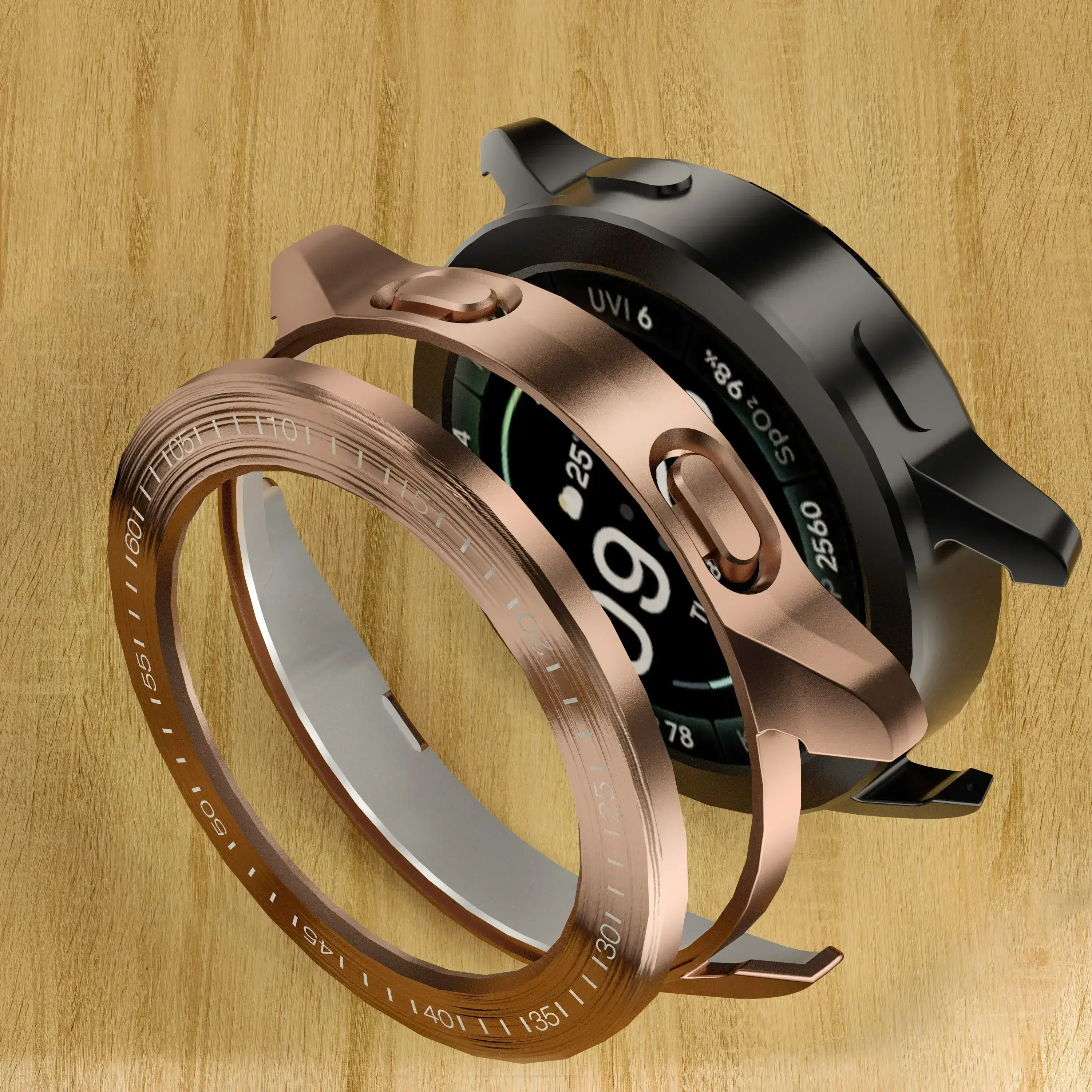 Cover for Xiaomi Mi Watch S3 Case Accessories PC Protector Shell for Mi Watch S3 Electroplated Wire Drawing Hollow Case+bezel image 6