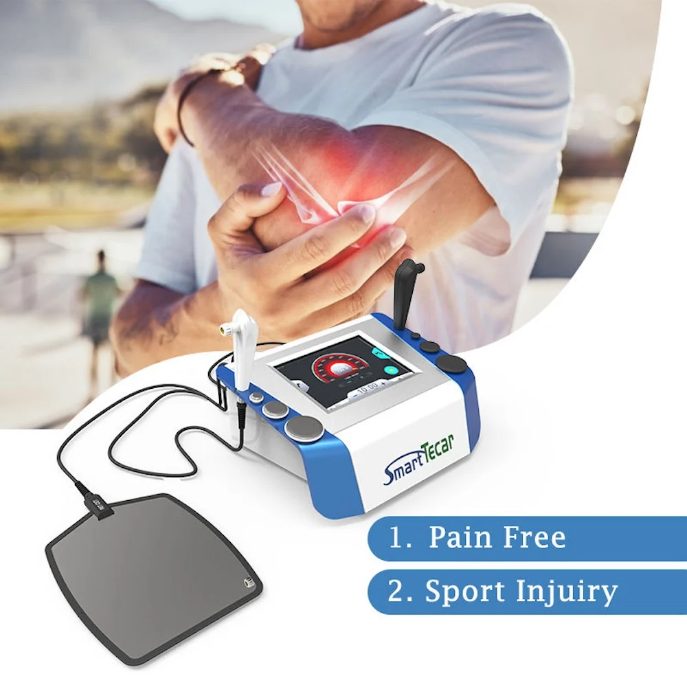 

Portable Body Massage Skin Firming CET-RET 448KHZ Therapy Machine Tecar Physiotherapy Devcie