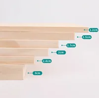 1Pcs Pine Wood Board Thickness 12/15/17/20mm Solid Wood Sheet DIY Model Material Accessories Length 300-500mm 2