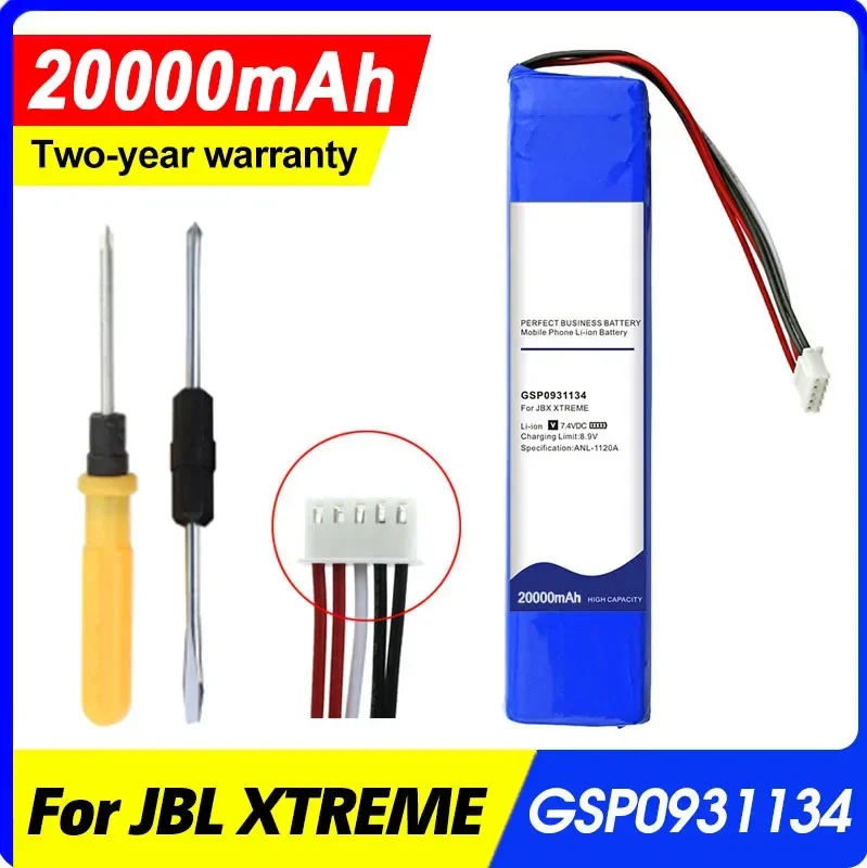 20000mAh GSP0931134 Speaker Battery for JBL XTREME / Xtreme 1 / Xtreme1 Batteries Tracking number with Tools