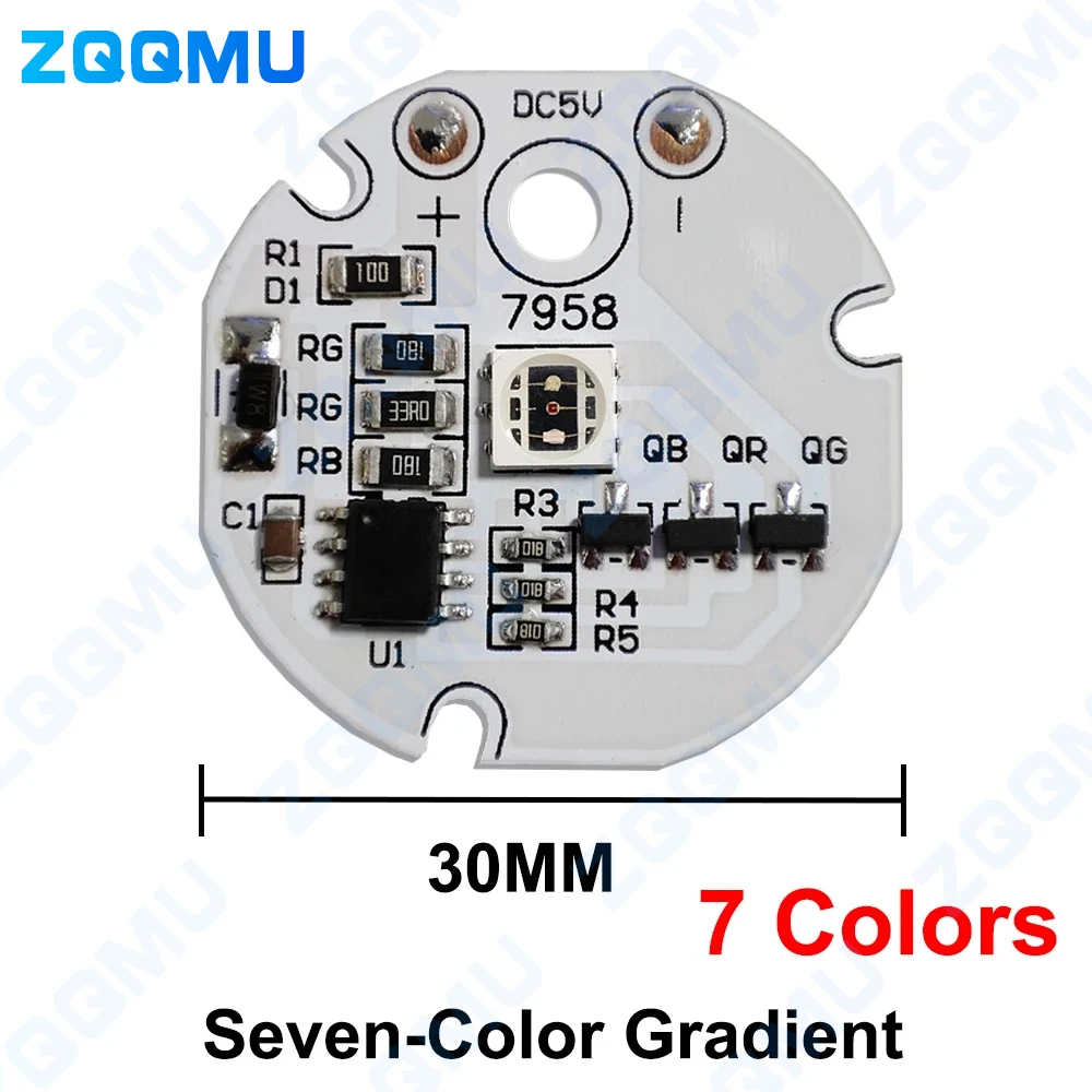 5V Mini okrągły USB LED kolorowy cykliczny Gradient tablica świetlna nie ma potrzeby sterownik/kontroler 5054 2835 RGB okrągły Panel świetlny do DIA