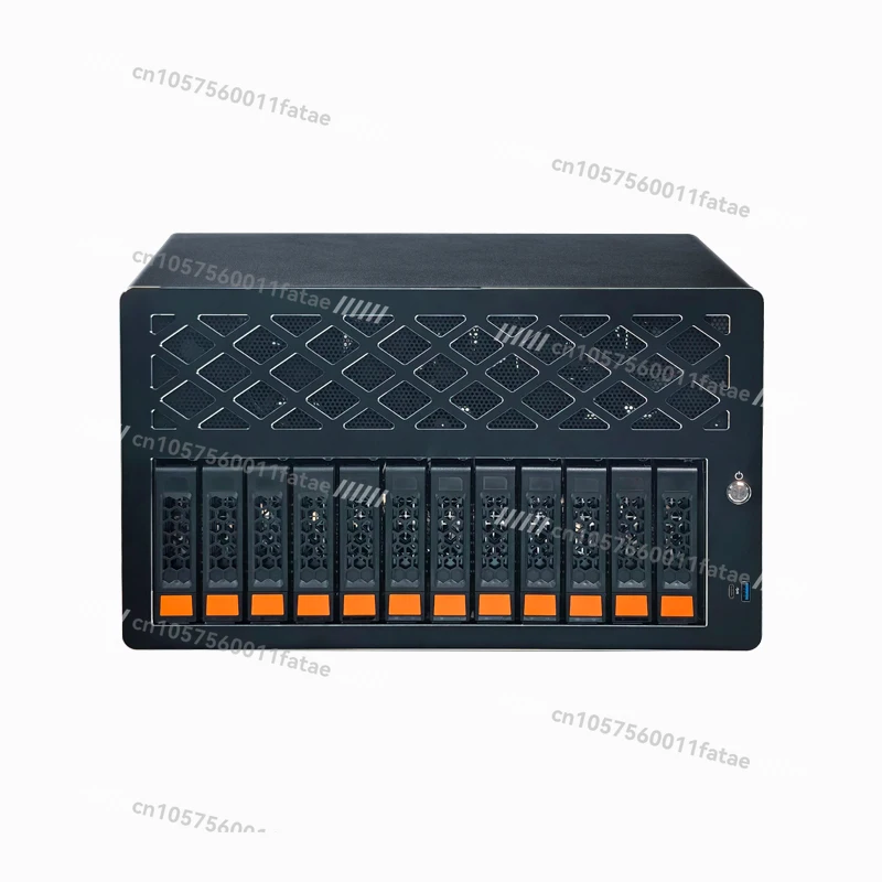 

12-disk NAS chassis SAS directly connects to the backplane half-height Pcie slot