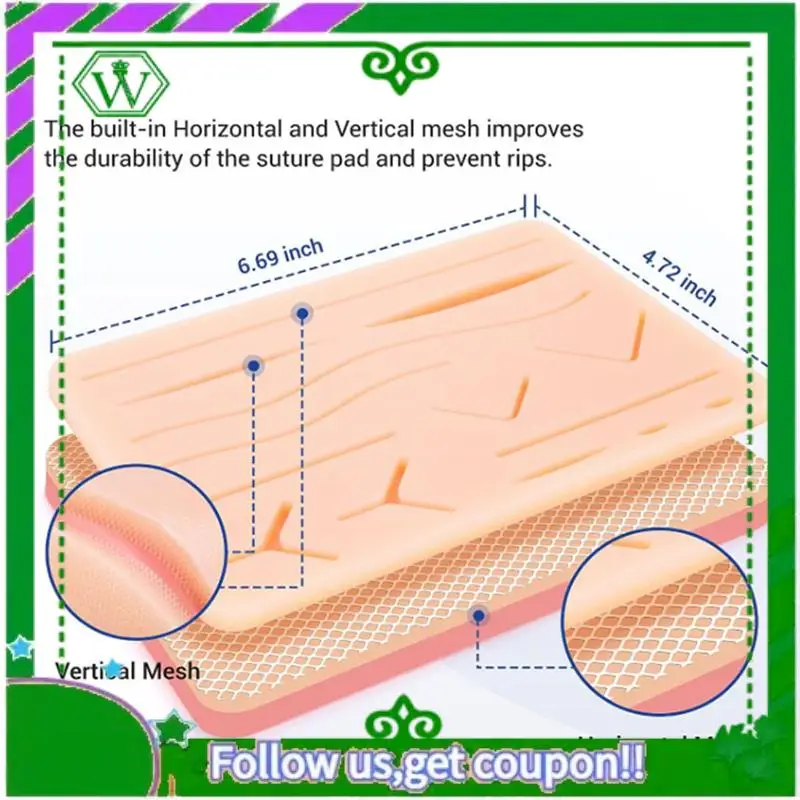 Reliable-Skin Pad Model Tool Training With Skin Pad Model Tool Set Educational Teaching Equipment