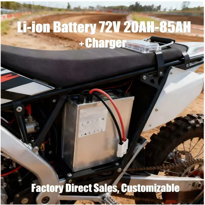 72VLithium-Ion Battery with BMS 20AH-80AH for Electric Cars Motorcycles Golf Carts High-Performance Rechargeable Energy Solution